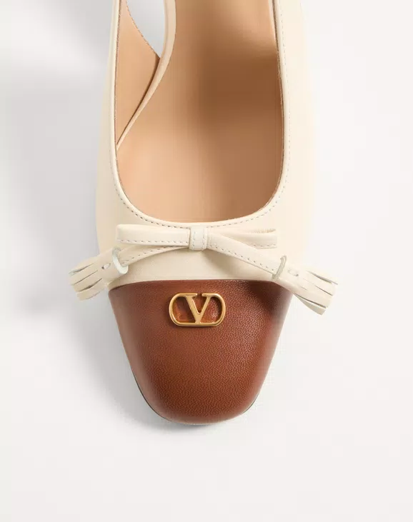 Valentino Valet Du Roi Kidskin Slingback Pumps 60Mm - Image 3
